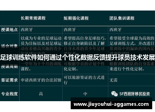 足球训练软件如何通过个性化数据反馈提升球员技术发展